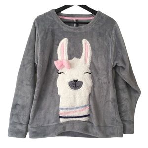 Jaclyn Smith Soft Llama Sweatshirt Small